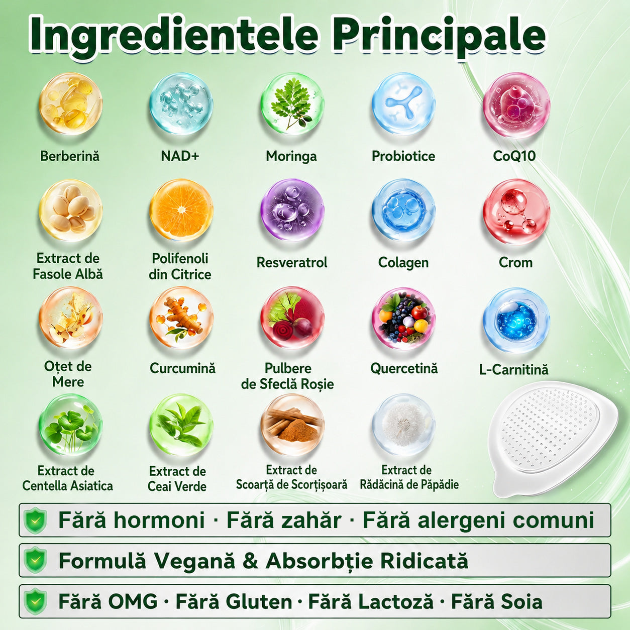 🥕 Magazin Oficial | 🌿 GLORENDA® Moringa · Berberină × NAD+ Plasture Avansat Nano cu Microace 10 în 1 (Doar o dată pe zi, schimbări vizibile în 7 zile) ✅ Pentru obezitate, piele lăsată, diabet, apnee în somn, probleme articulare și multe altele