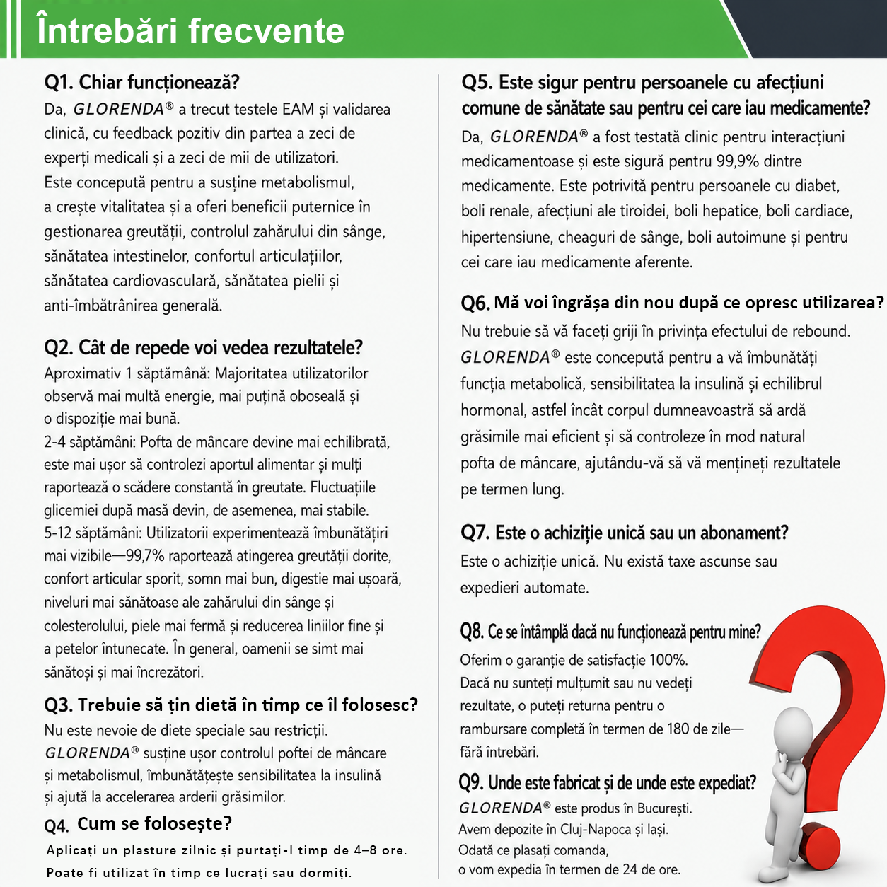 🥕 Magazin Oficial | 🌿 GLORENDA® Moringa · Berberină × NAD+ Plasture Avansat Nano cu Microace 10 în 1 (Doar o dată pe zi, schimbări vizibile în 7 zile) ✅ Pentru obezitate, piele lăsată, diabet, apnee în somn, probleme articulare și multe altele