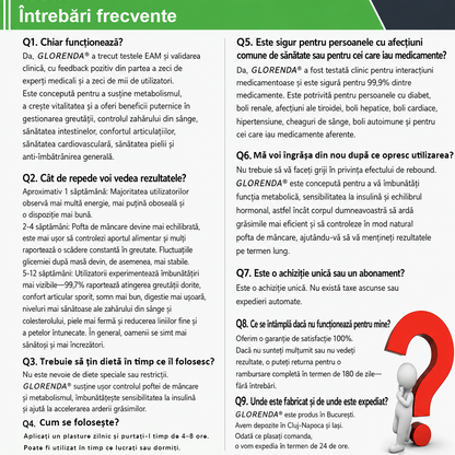 🥕 Magazin Oficial | 🌿 GLORENDA® Moringa · Berberină × NAD+ Plasture Avansat Nano cu Microace 10 în 1 (Doar o dată pe zi, schimbări vizibile în 7 zile) ✅ Pentru obezitate, piele lăsată, diabet, apnee în somn, probleme articulare și multe altele